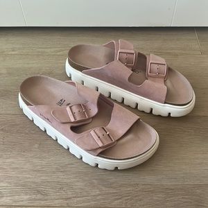Birkenstock Papillio Pink Platform size 41 Like-New!